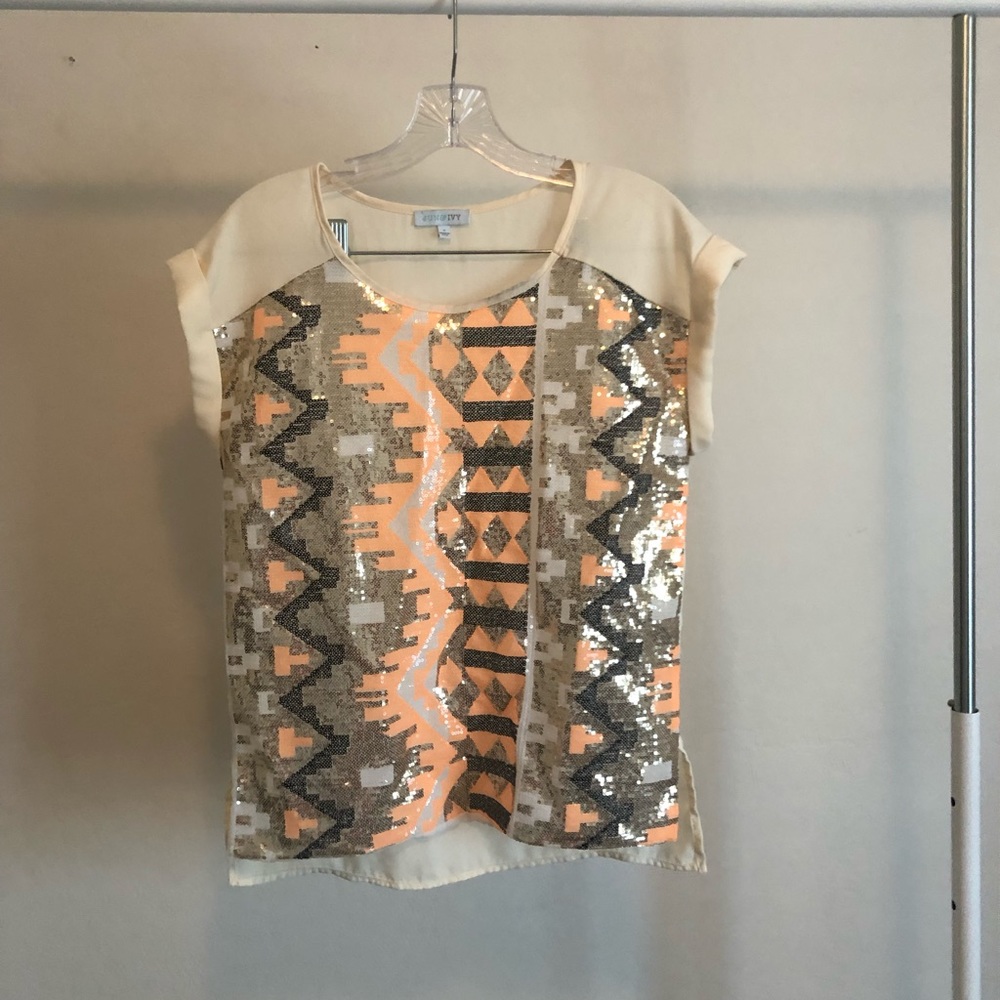 Sequin Aztec Style Blouse
